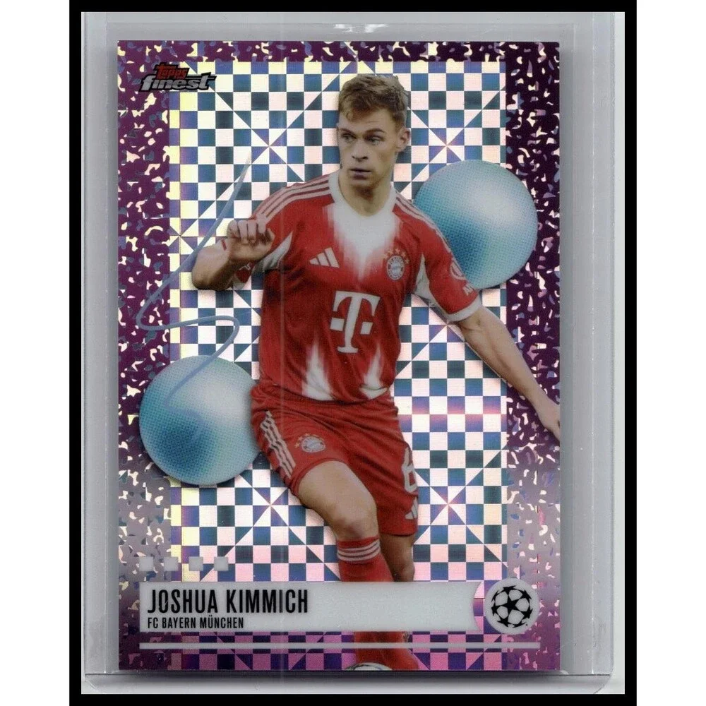 2025-26 Finest UEFA Joshua Kimmich Purple Checkerboard Refractor #/99 Bayern